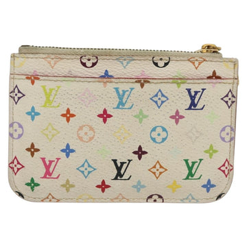 LOUIS VUITTON Monogram Multicolor Pochette Cles NM White M93734 LV Auth 134683 - 0