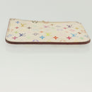 LOUIS VUITTON Monogram Multicolor Pochette Cles NM White M93734 LV Auth 134683-5