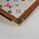 LOUIS VUITTON Multicolor Pochette Cles Coin Purse White M92655 LV Auth 134684V-15