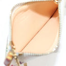 LOUIS VUITTON Multicolor Pochette Cles Coin Purse White M92655 LV Auth 134684V-10