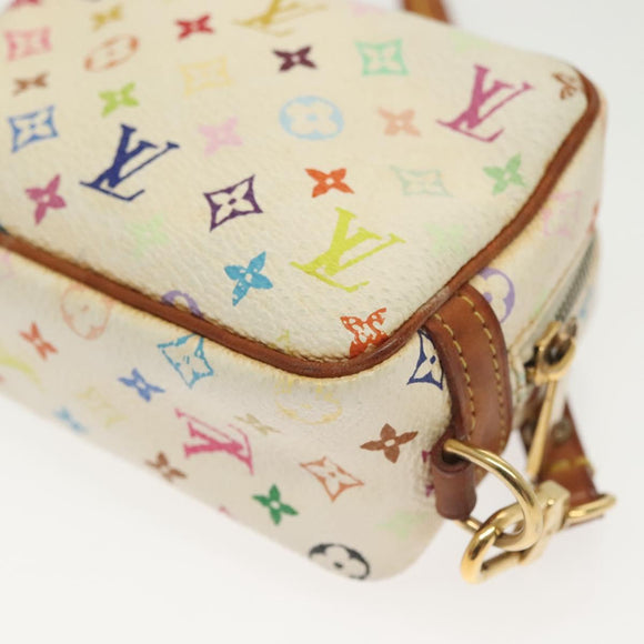 LOUIS VUITTON Monogram Multicolor Trousse Wapity White M58033 LV Auth 134685