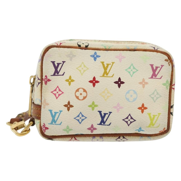 LOUIS VUITTON Monogram Multicolor Trousse Wapity White M58033 LV Auth 134685
