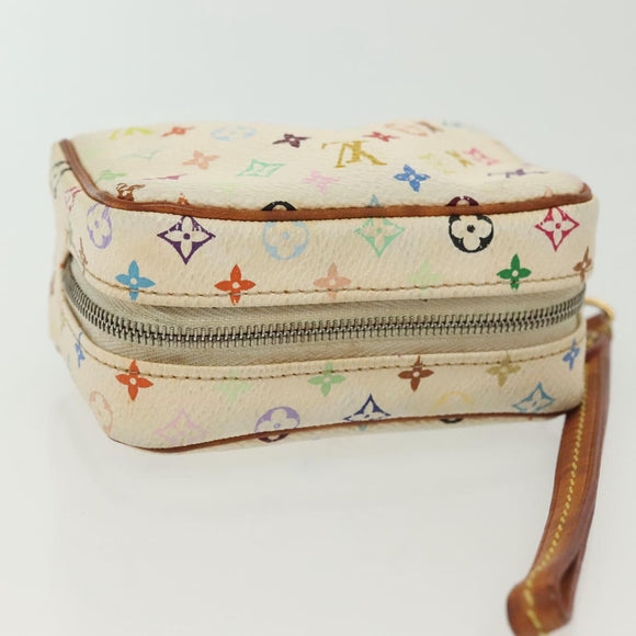 LOUIS VUITTON Monogram Multicolor Trousse Wapity White M58033 LV Auth 134685