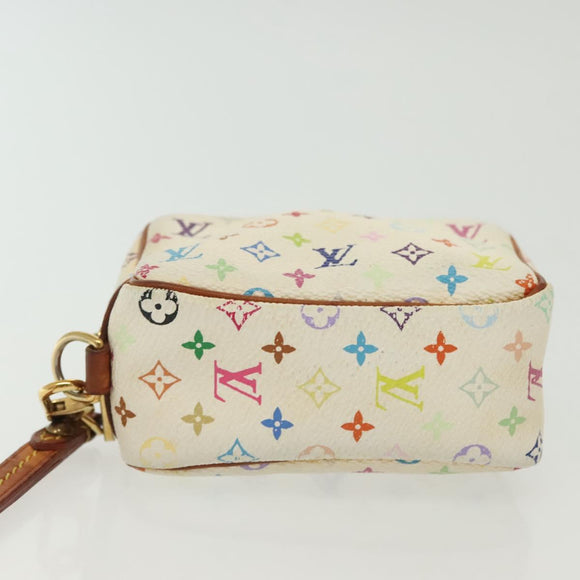 LOUIS VUITTON Monogram Multicolor Trousse Wapity White M58033 LV Auth 134685