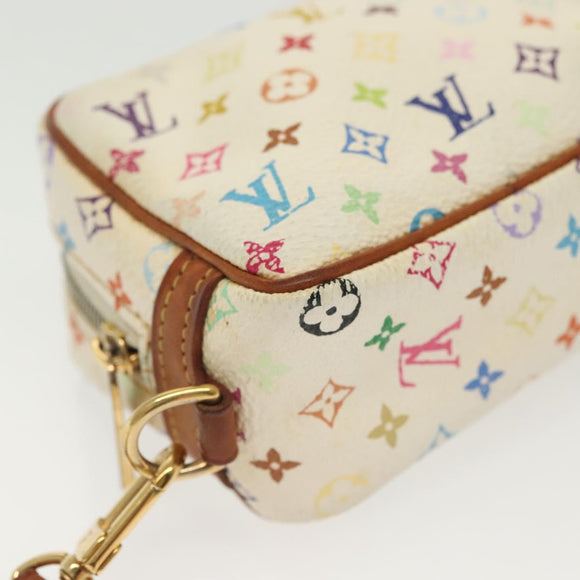 LOUIS VUITTON Monogram Multicolor Trousse Wapity White M58033 LV Auth 134685