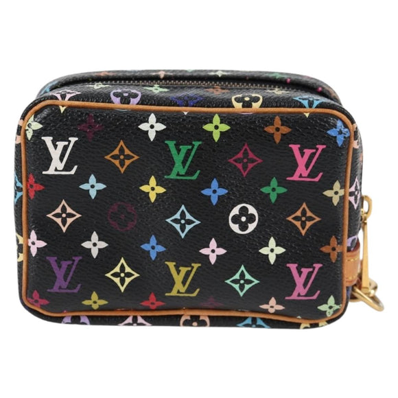LOUIS VUITTON Multicolor Trousse Wapity Pouch Black M58034 Auth 134686V