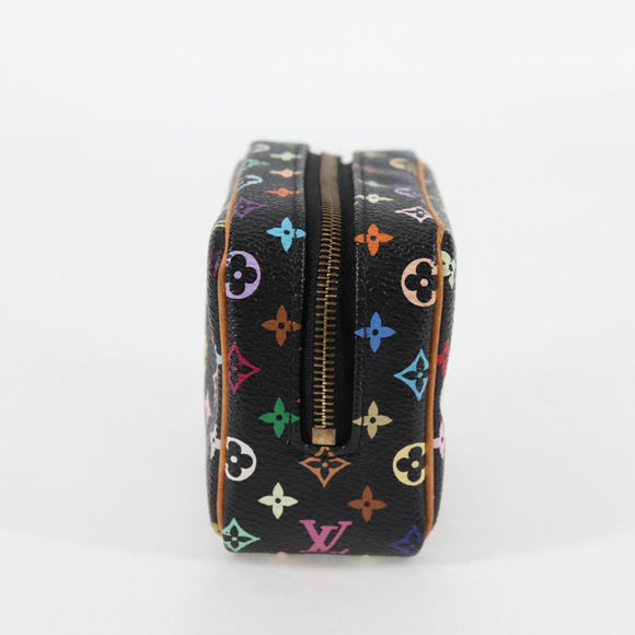 LOUIS VUITTON Multicolor Trousse Wapity Pouch Black M58034 Auth 134686V