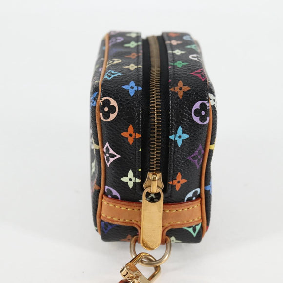 LOUIS VUITTON Multicolor Trousse Wapity Pouch Black M58034 Auth 134686V