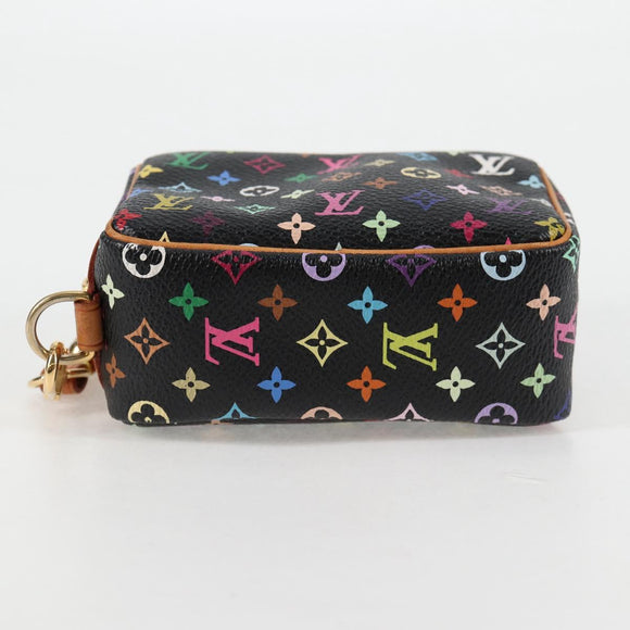 LOUIS VUITTON Multicolor Trousse Wapity Pouch Black M58034 Auth 134686V