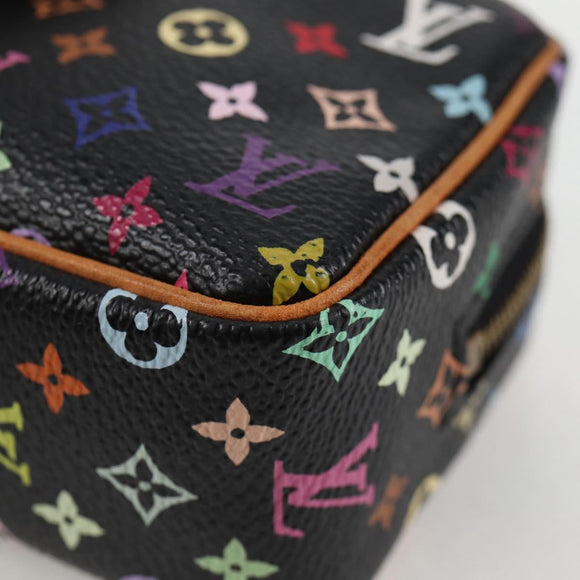 LOUIS VUITTON Multicolor Trousse Wapity Pouch Black M58034 Auth 134686V
