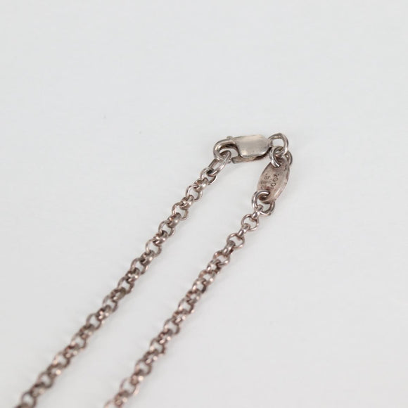 Chrome Hearts Roll Chain Necklace Ag925 Silver Auth 134688M