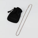 Chrome Hearts Roll Chain Necklace Ag925 Silver Auth 134688M-12