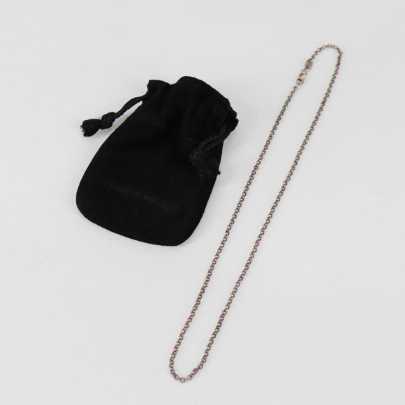 Chrome Hearts Roll Chain Necklace Ag925 Silver Auth 134688M