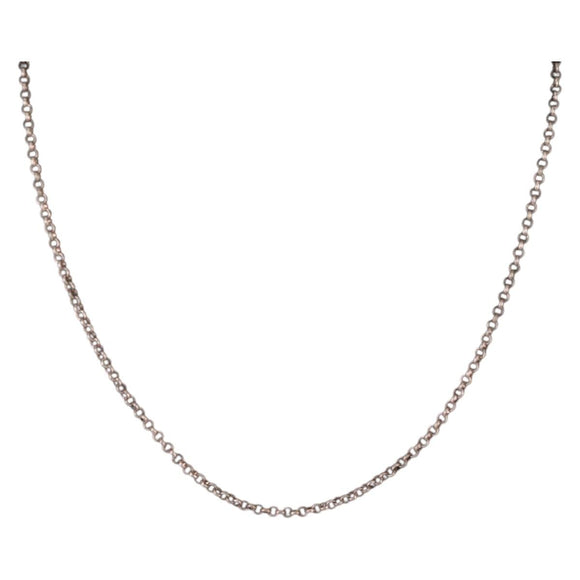 Chrome Hearts Roll Chain Halskette Ag925 Silber Auth 134688M