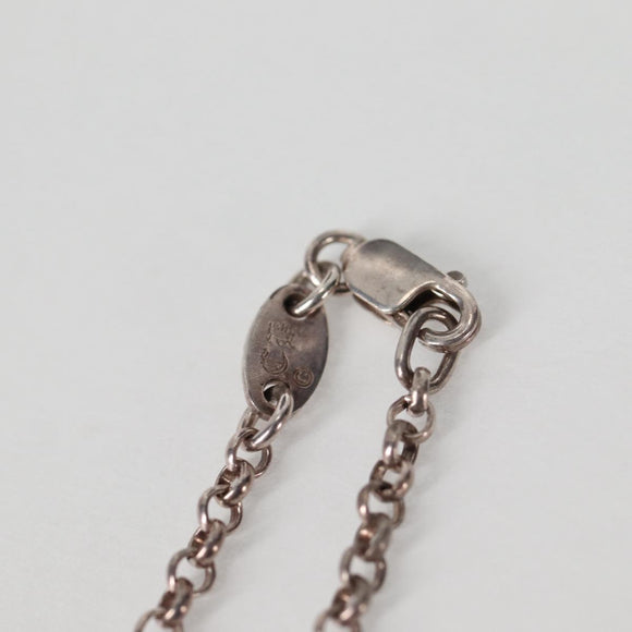 Chrome Hearts Roll Chain Halskette Ag925 Silber Auth 134688M