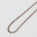 Chrome Hearts Roll Chain Necklace Ag925 Silver Auth 134688M-8