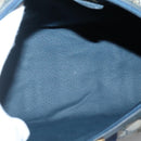 GUCCI GG Supreme Sherry Line Hand Bag PVC Navy Gold Red Auth 134690-16