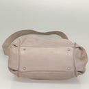 Salvatore Ferragamo Gancini Hand Bag Leather 2way Purple Silver Auth 134695-5