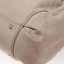 Salvatore Ferragamo Gancini Hand Bag Leather 2way Purple Silver Auth 134695-17
