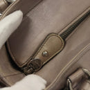 Salvatore Ferragamo Gancini Hand Bag Leather 2way Purple Silver Auth 134695-19