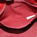 BURBERRY Nova Check Hand Bag PVC 2way Beige Silver Auth 134698-22