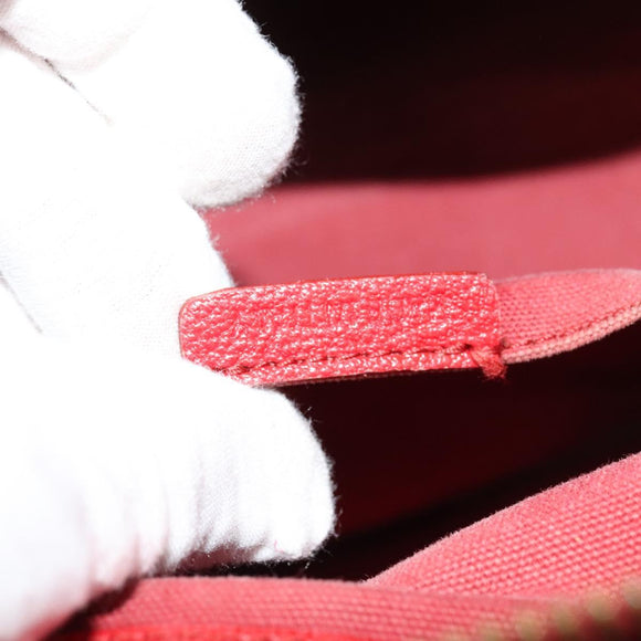 BURBERRY Nova Check Hand Bag PVC 2way Beige Silver Auth 134698