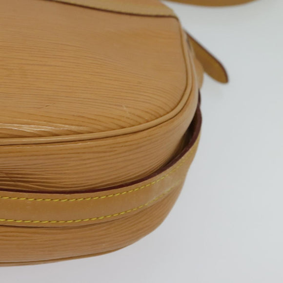 LOUIS VUITTON Epi Jeune Fille MM Shoulder Bag Beige M52156 LV Auth 134701