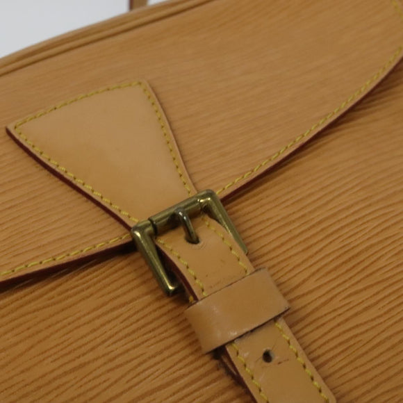 LOUIS VUITTON Epi Jeune Fille MM Shoulder Bag Beige M52156 LV Auth 134701