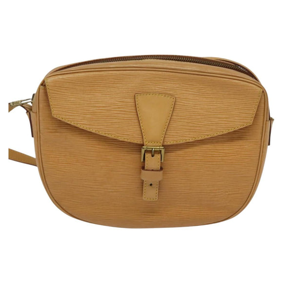 LOUIS VUITTON Epi Jeune Fille MM Shoulder Bag Beige M52156 LV Auth 134701