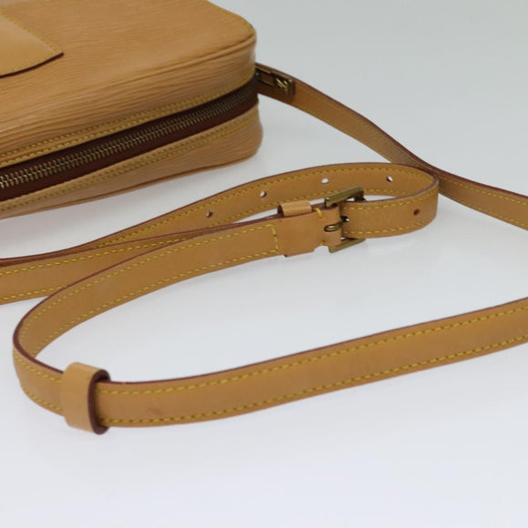 LOUIS VUITTON Epi Jeune Fille MM Shoulder Bag Beige M52156 LV Auth 134701