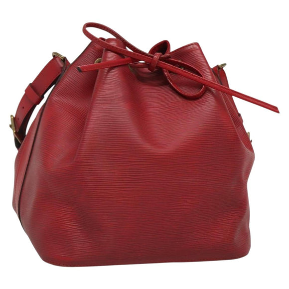 LOUIS VUITTON Epi Petit Noe Shoulder Bag Red M44107 LV Auth 134714