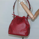 LOUIS VUITTON Epi Petit Noe Shoulder Bag Red M44107 LV Auth 134714-20