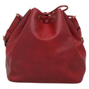 LOUIS VUITTON Epi Petit Noe Shoulder Bag Red M44107 LV Auth 134714-2