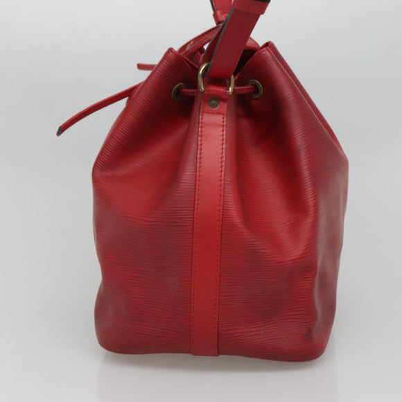 LOUIS VUITTON Epi Petit Noe Shoulder Bag Red M44107 LV Auth 134714