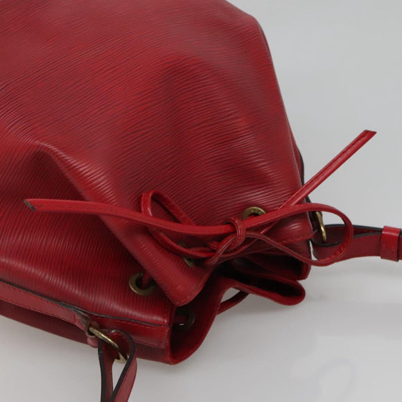 LOUIS VUITTON Epi Petit Noe Shoulder Bag Red M44107 LV Auth 134714