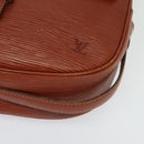 LOUIS VUITTON Epi Jeune FilleMM Shoulder Bag Brown M52153 LV Auth 134720-15