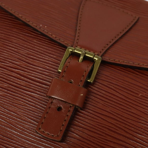 LOUIS VUITTON Epi Jeune FilleMM Shoulder Bag Brown M52153 LV Auth 134720