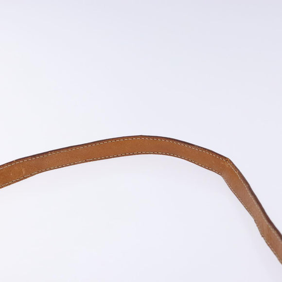 CELINE Macadam Canvas Hand Bag PVC Leather 2way Brown Gold Auth 134727