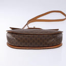 CELINE Macadam Canvas Hand Bag PVC Leather 2way Brown Gold Auth 134727-5