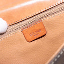 CELINE Macadam Canvas Hand Bag PVC Leather 2way Brown Gold Auth 134727-20
