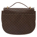 CELINE Macadam Canvas Hand Bag PVC Leather 2way Brown Gold Auth 134727-2