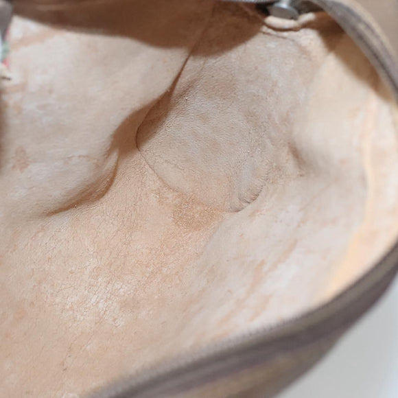 GUCCI GG Supreme Web Sherry Line Bag PVC Beige Brown 89 01 012 Auth 134730