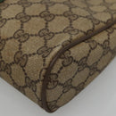 GUCCI GG Supreme Web Sherry Line Bag PVC Beige Brown 89 01 012 Auth 134730-8
