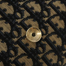 Christian Dior Trotter Canvas Shoulder Bag Navy Gold Auth 134731-10