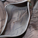 Salvatore Ferragamo Gancini Shoulder Bag Suede Brown Gold Auth 134733-11