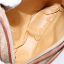 CELINE Macadam Canvas Shoulder Bag PVC Beige Gold Auth 134735-17