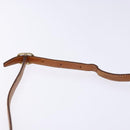 CELINE Macadam Canvas Shoulder Bag PVC Beige Gold Auth 134735-8