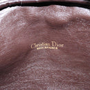 Christian Dior Trotter Canvas Shoulder Bag Brown Gold Auth 134737-15