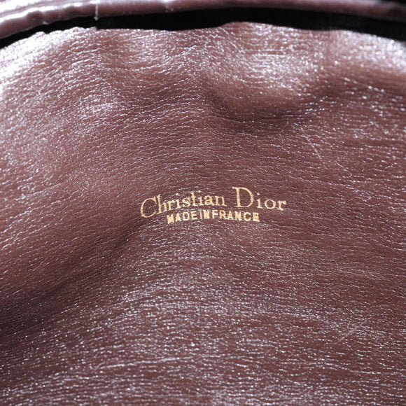 Christian Dior Trotter Canvas Shoulder Bag Brown Gold Auth 134737