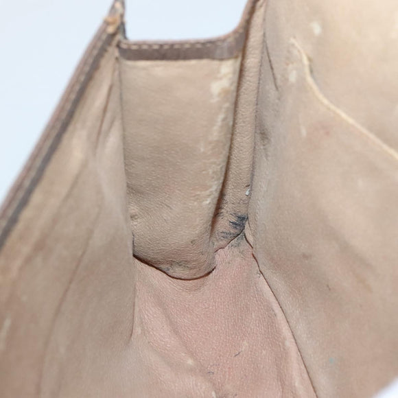 GUCCI GG Supreme Web Sherry Line Bag PVC Beige Brown 89 01 030 Auth 134738